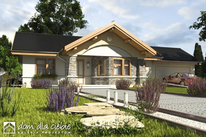 Skowronek z G2 z garażem 2st. - wizualizacja 2