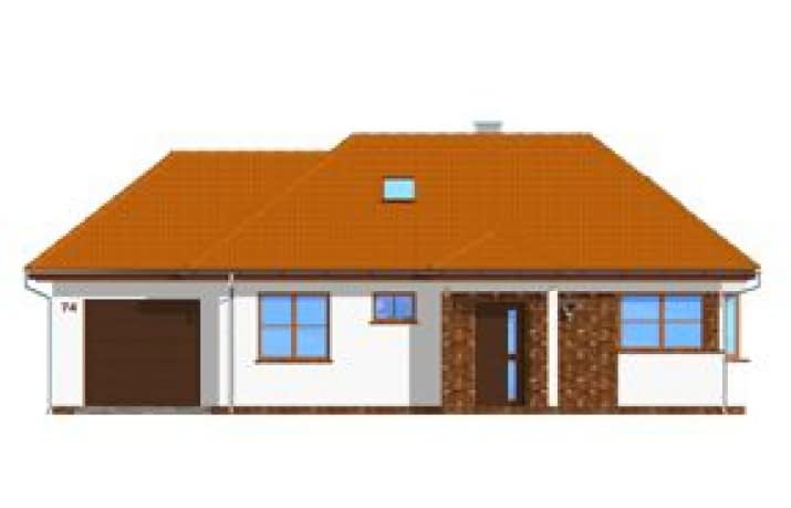 Projekt domu Klejnot z garażem wariant B – wizualizacja