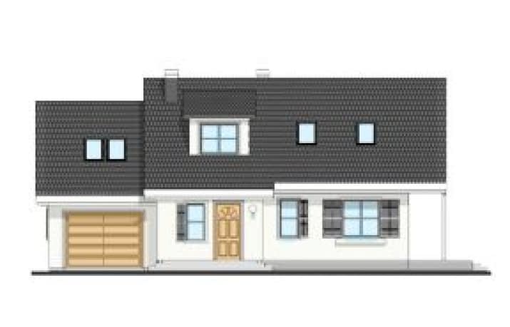 Projekt domu Bryza 4 wariant B – wizualizacja