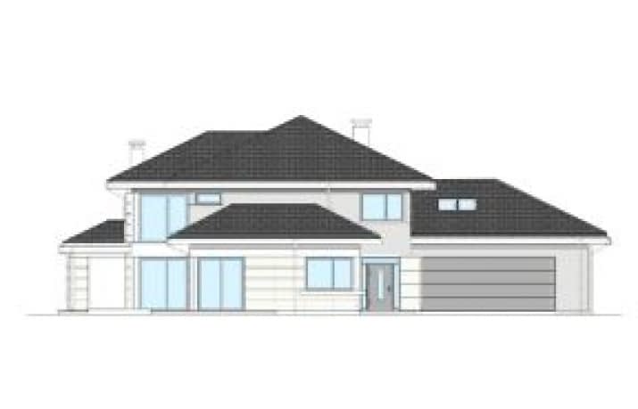 Projekt domu Dom z Widokiem 3 wariant Ł – wizualizacja
