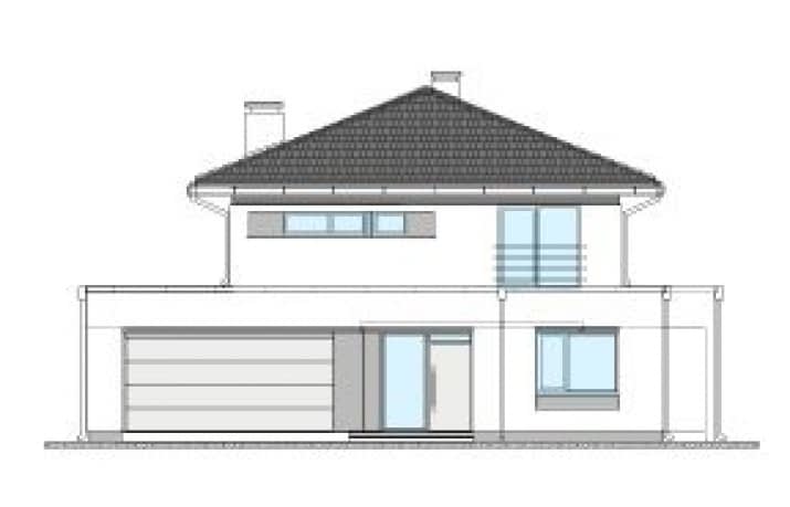 Projekt domu Orkan wariant C – wizualizacja