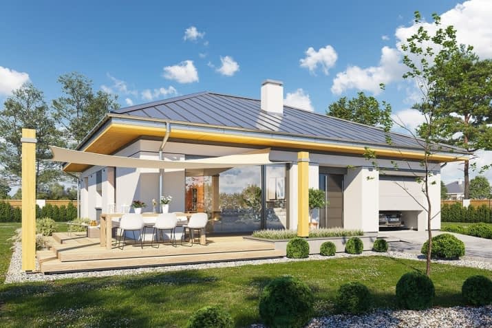Projekt domu Dom na Słonecznej – wizualizacja 1