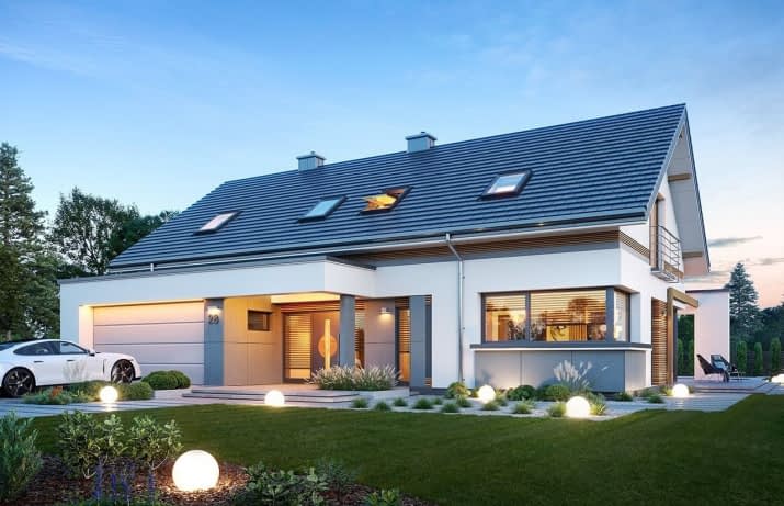 Projekt domu Hiacynt 7 – wizualizacja 1