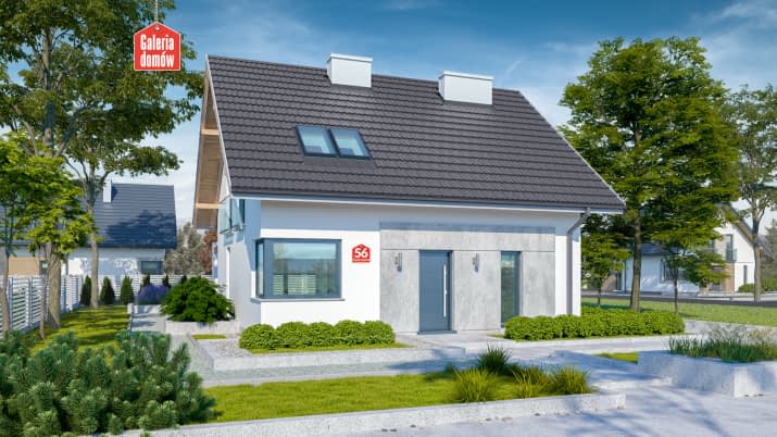 Dom przy Cyprysowej 56 - wizualizacja 1