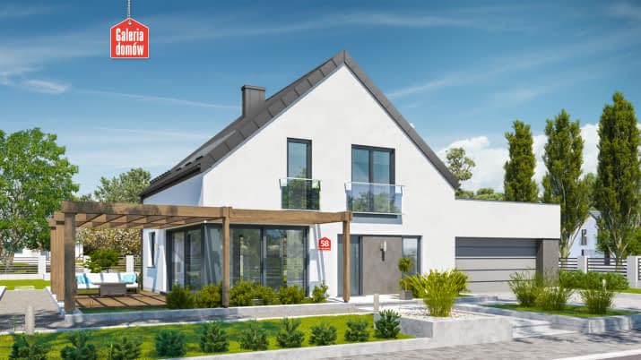 Dom przy Cyprysowej 58 - wizualizacja 1