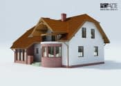 MERLO dom dwurodzinny - wizualizacja 3