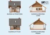 LUIZJANA szkielet drewniany dom letniskowy z poddaszem - wizualizacja 6
