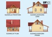 ORLEAN 4 szkielet drewniany dom letniskowy z poddaszem użytkowym - wizualizacja 6