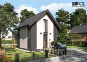 LIDO 2 A OC szkielet drewniany letniskowy, ocieplony na zgłoszenie do 35m2 - wizualizacja 3