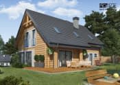 RIO 2 projekt domu z bali drewnianych - wizualizacja 6