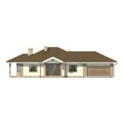 D172 - Zbigniew z garażem wersja drewniana WT2021 - wizualizacja 6