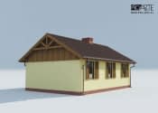 AROSA szkielet drewniany, dom letniskowy - wizualizacja 3