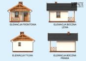 DELHI dom letniskowy w szkielecie drewnianym na zgłoszenie do 35m2 - wizualizacja 2