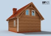 ORLEAN 2 dom letniskowy z poddaszem szkielet drewniany - wizualizacja 6