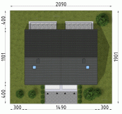 D424A - Zabudowa bliźniacza - segmenty dwulokalowe WT2021 - wizualizacja 9
