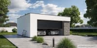 Garaż HOMEKONCEPT G 07 - wizualizacja 4