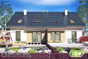 Głuszec III A-BL z garażem - wizualizacja 3