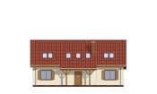 Projekt domu Iskierka – elewacja frontowa