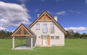 Projekt domu Jaś – widok bryły domu 4