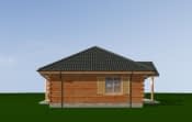 Projekt domu Jaskółka – widok bryły domu 1