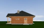 Projekt domu Jaskółka – widok bryły domu 3