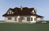 Projekt domu Jesion – widok bryły domu 4