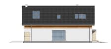 Projekt domu Jurajski – elewacja boczna lewa