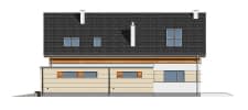 Projekt domu Jurajski – elewacja boczna prawa