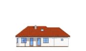 Projekt domu Klejnot z garażem wariant B – elewacja ogrodowa