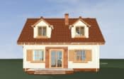 Projekt domu Klif – widok bryły domu 1