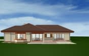 Projekt domu Komfortowy – widok bryły domu 1