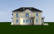 Projekt domu Komorów – widok bryły domu 1