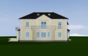 Projekt domu Komorów – widok bryły domu 3