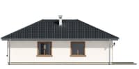 Projekt domu Kropka wariant B – elewacja ogrodowa