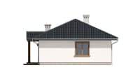 Projekt domu Kropka wariant B – elewacja boczna prawa