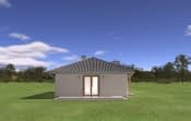 Projekt domu Kropka wariant B – widok bryły domu 3