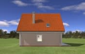 Projekt domu Małgosia – widok bryły domu 1