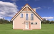 Projekt domu Małgosia wariant B – widok bryły domu 4