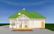 Projekt domu Mazurek 2 – widok bryły domu 4