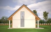 Projekt domu Mikrus – widok bryły domu 2