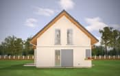 Projekt domu Mikrus – widok bryły domu 4