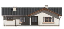 Projekt domu Miluś – elewacja ogrodowa