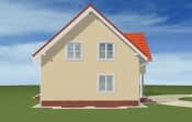 Projekt domu Miodowe Lata – widok bryły domu 1