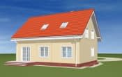 Projekt domu Miodowe Lata – widok bryły domu 4
