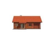 Projekt domu Modrzewiowy – elewacja ogrodowa