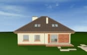 Projekt domu Natalia – widok bryły domu 2