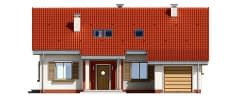 Projekt domu Nektarynka – elewacja frontowa