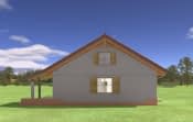 Projekt domu Niezapominajka – widok bryły domu 3