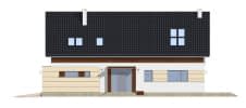 Projekt domu Nowoczesny – elewacja boczna prawa