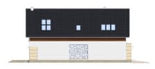 Projekt domu Nowoczesny – elewacja boczna lewa